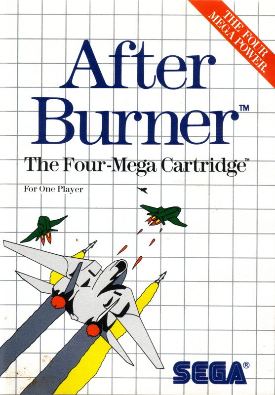 After Burner box art for Sega Master System
